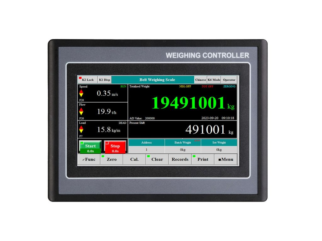 7-inch touch LCD screen Belt Scale Weighing Controller